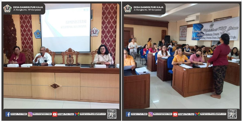 Pembinaan Administrasi Dasa Wisma di Desa Dangin Puri Kaja