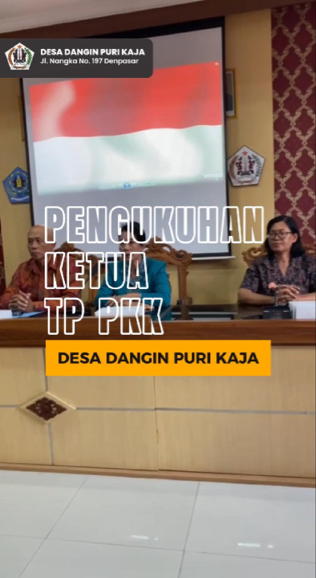 Pengukuhan Ketua TP PKK Desa Dangin Puri Kaja