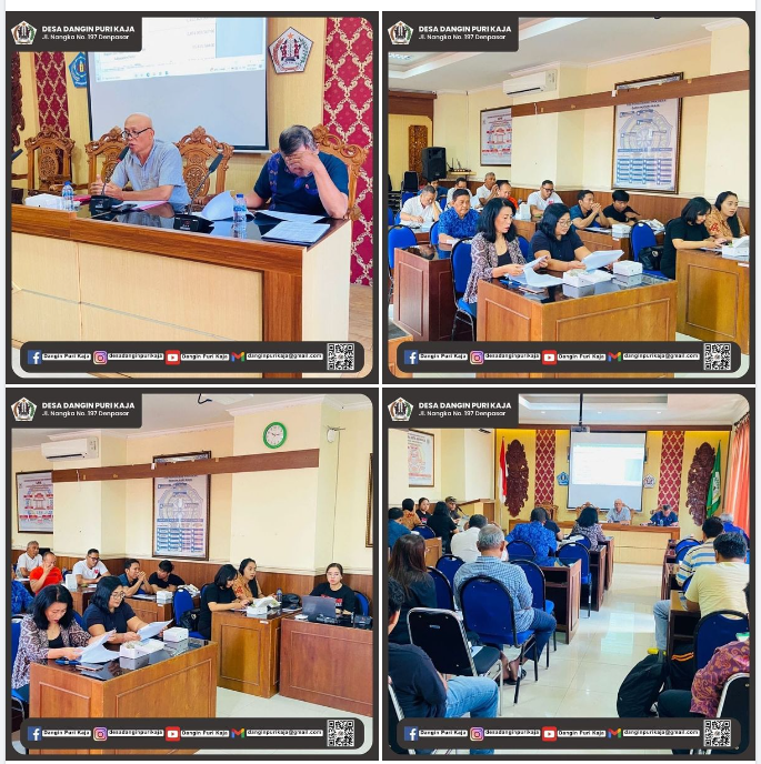 Rapat Pra Musrenbangdes Penyusunan RKPDES Desa Dangin Puri Kaja Tahun 2025 
