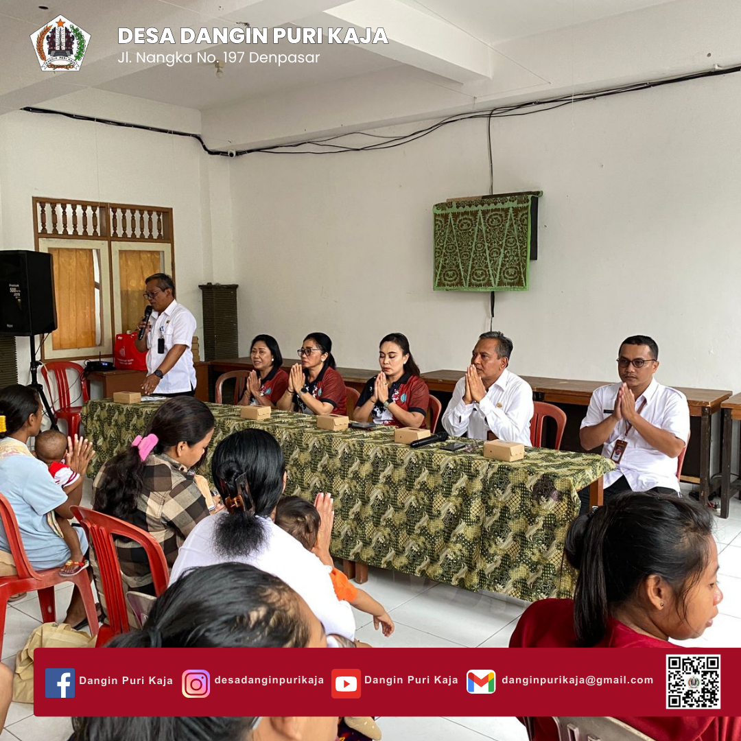 Kegiatan Menyapa dan berbagi TP PKK Kota Denpasar Bagi Balita dan Ibu Hamil