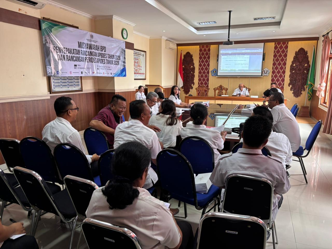 Musyawarah BPD: Penyepakatan Rancangan APBDES dan Rancangan Perdes APBDES Tahun 2026