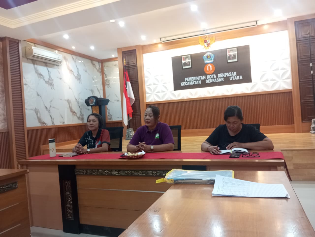 Rapat Rutin PKK di Kecamatan Denpasar Utara