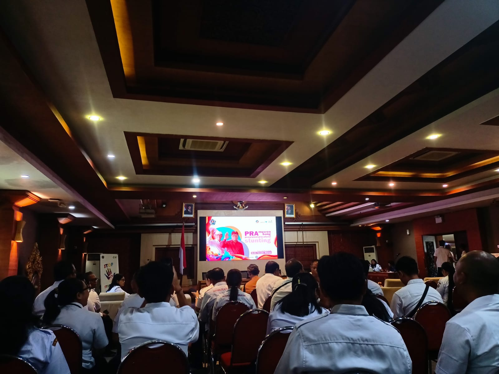 Menghadiri PRA Musrenbang penurunan prevalensi stunting ring gedung sewaka mahottama